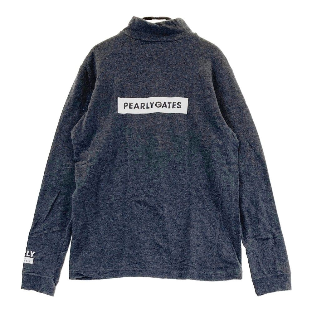 サイズ：2 PEARLY GATES パーリーゲイツ  ハイネック 長袖Tシャツ  グレー系 [240101447355] ゴルフウェア レディース ストスト サイズ：2 PEARLY GATES パーリーゲイツ ハイネック 長袖Tシャツ