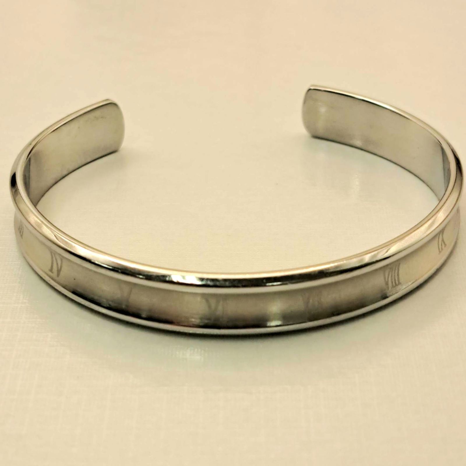 SH10 Drops S.Steel バングル ブレスレット シンプル ローマ数字