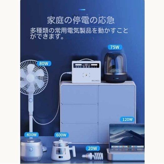 ポータブル電源 大容量 93450mAh キャンプ 防災 ポータブル電源S8C アウトドア・キャンプ・防災に最適。24000mAh