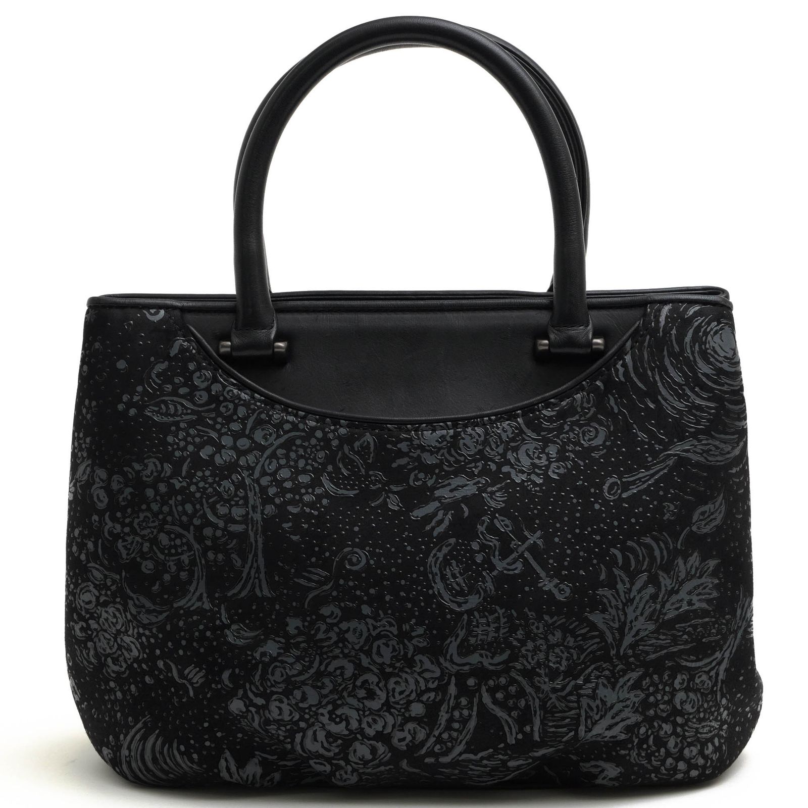 イーグル様 ディアスキン巾着 黒 鹿革巾着バッグ ディアスキン巾着