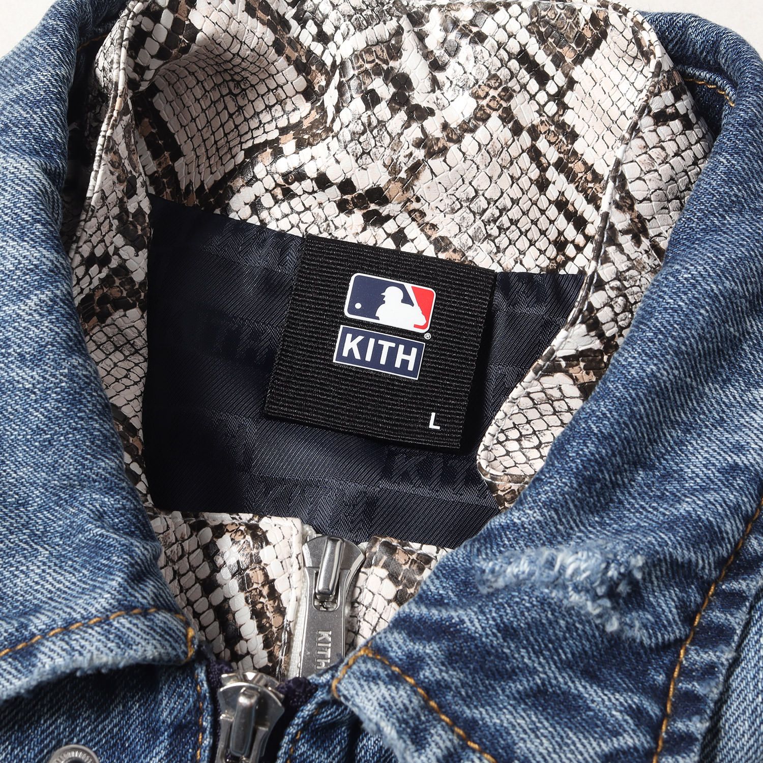 美品 KITH NYC キス ニューヨークシティー デニムジャケット 20AW ×MLB 