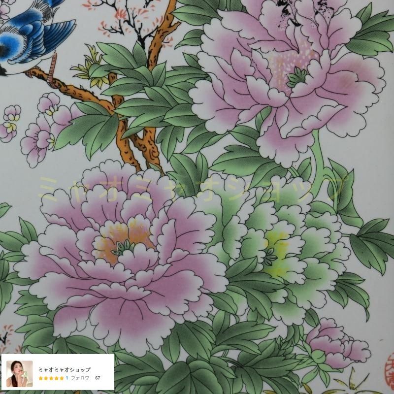 景徳鎮 花鳥図陶板画 書斎 装飾品 工芸品 美術品 置物 - メルカリ