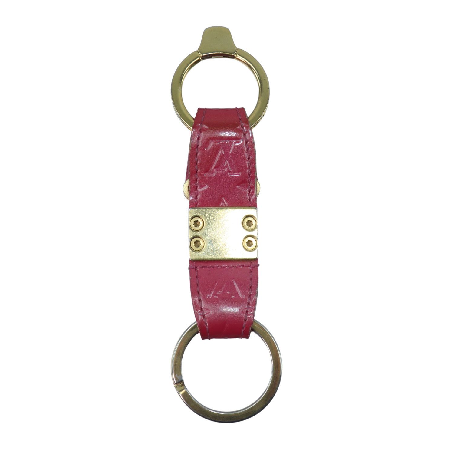 ルイヴィトン ポルトクレヴァレ キーリング キーホルダー ヴェルニ