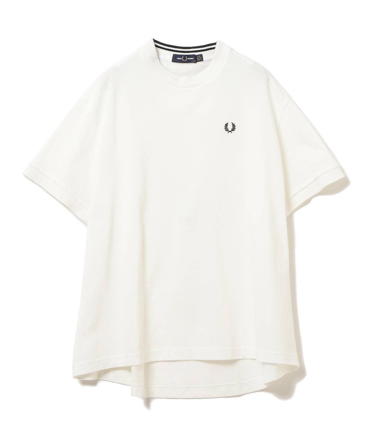 新品未使用　FRED PERRY × Ray BEAMS / 別注 オーバーサイズ Tシャツ　ホワイト　即日発送