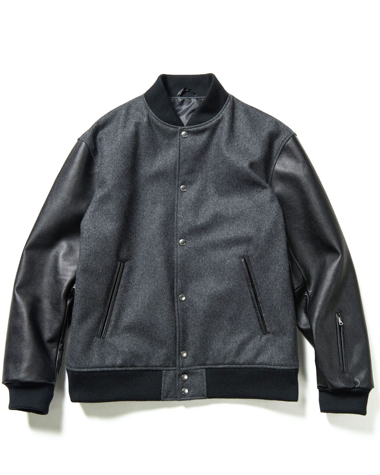 SOPHNET.LEATHER SLEEVE VARSITY JACKET ジャケット SOPH-242009 