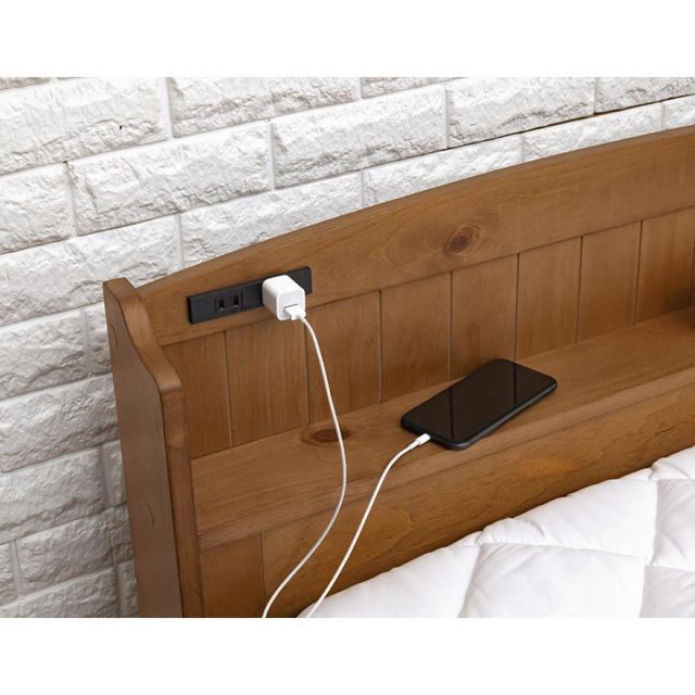 萩原 Hagihara MB-5915SLBR シングルベッド 新生活 インテリア 家具おしゃれ