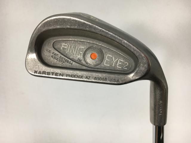 【中古ゴルフクラブ】(9本セット)ピン EYE II ステンレス アイアン (オレンジ) オリジナルスチール 3～9.P.S【14日間返品OK】
