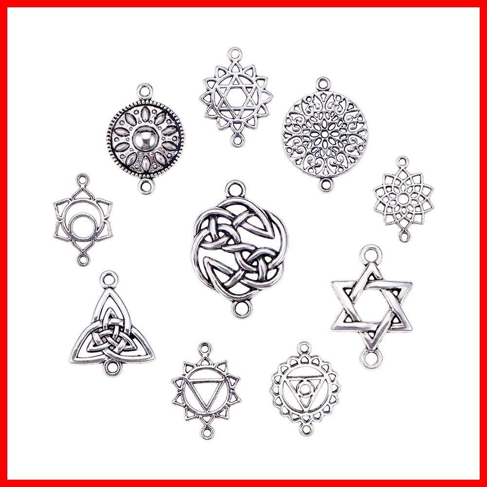 【在庫限定】ゴシック式 ロリータ ペンダント・ピアス アクセサリー アンティークシルバー パーツ ペンダントトップ ジュエリー アクセサリーチャーム DIY用 PandaHall] 手芸材料 [PH クラフト