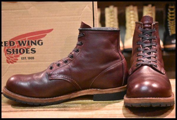 7.5D 箱付 良品 16年】レッドウィング 9011 ベックマン ブラックチェリー フェザーストーン プレーントゥ ブーツ redwing  HOPESMORE【EI219】 - メルカリ