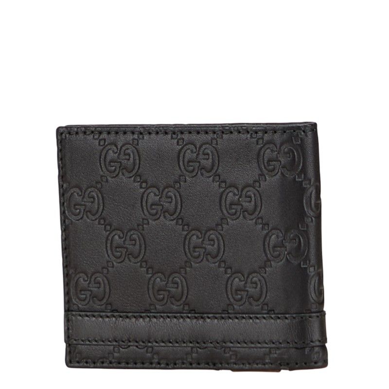 グッチ グッチシマ 札入れ 二つ折り財布 233113 ブラック レザー メンズ GUCCI 1-0230428