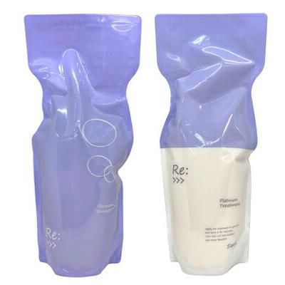 セット販売 アジュバン リ : プラチナム シャンプー R 600ml + トリートメント R 600g 詰め替え レフィル サロン専売 美容室専売 ADJUVANT