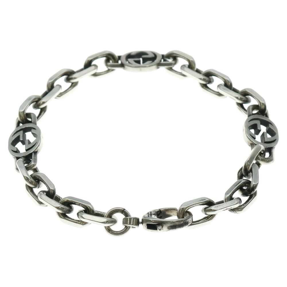 GUCCI グッチ インターロッキングG チェーンブレスレット シルバー 620798