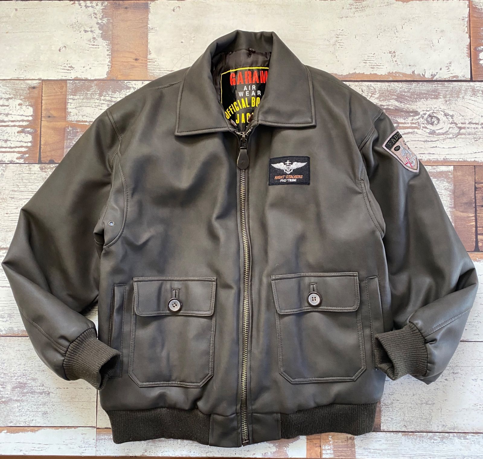 GARAM AIR G-1 ボア フェイクレザー 中綿 フライトジャケット G1 G-1