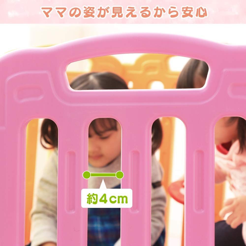 新着商品 ドア付き 11枚 プレイヤード ハイタイプ 高さ58cm 大型 折りたたみ 小さめ ジョイント式 ベビーサークル 扉ロック アイリスプラザ ブラウン STEELWINDOWSANDDOORS_COM