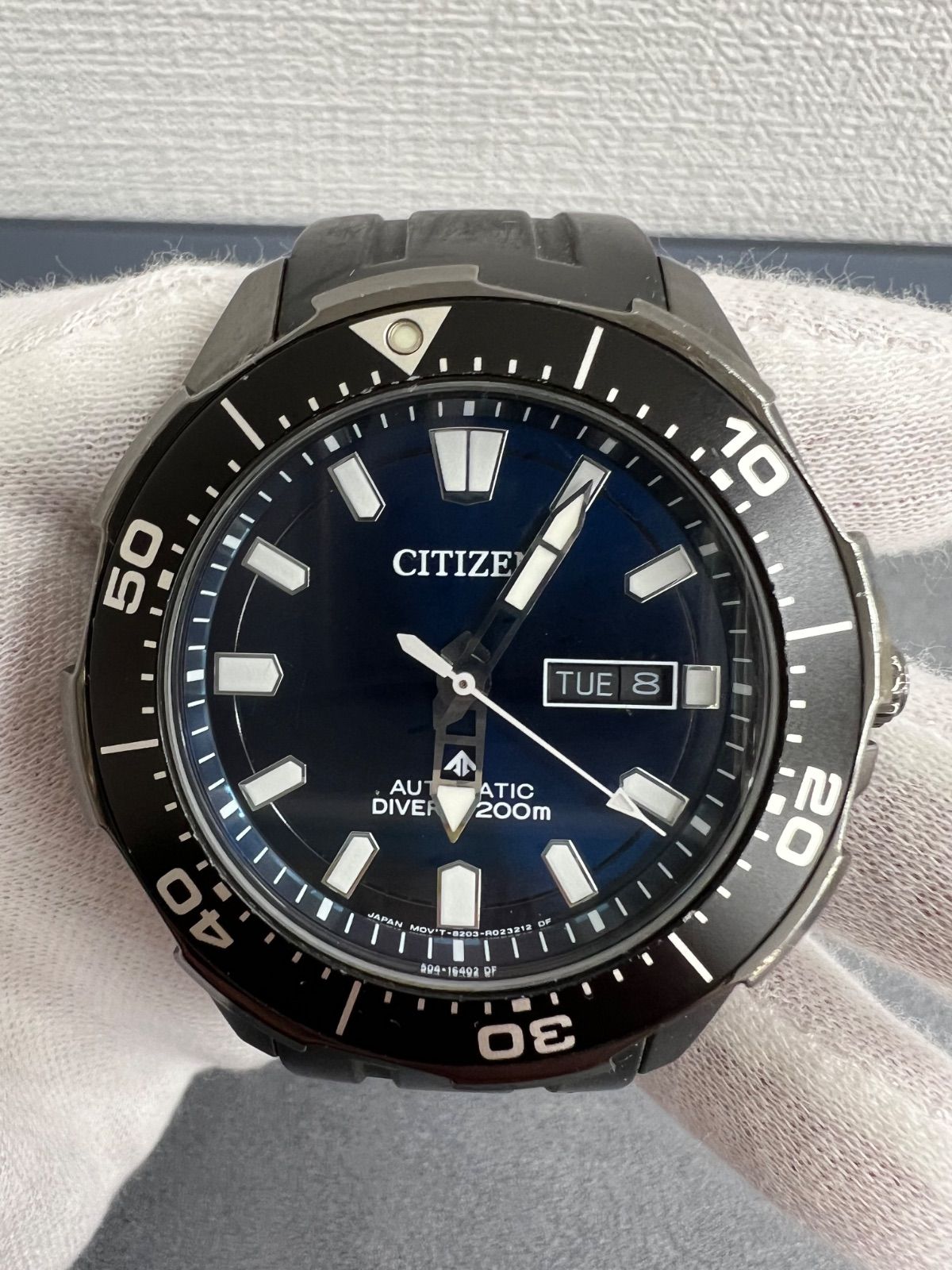 シチズン CITIZEN PROMASTER マリンダイバーズ 自動巻き ８２０３－R００８９２７ 黒