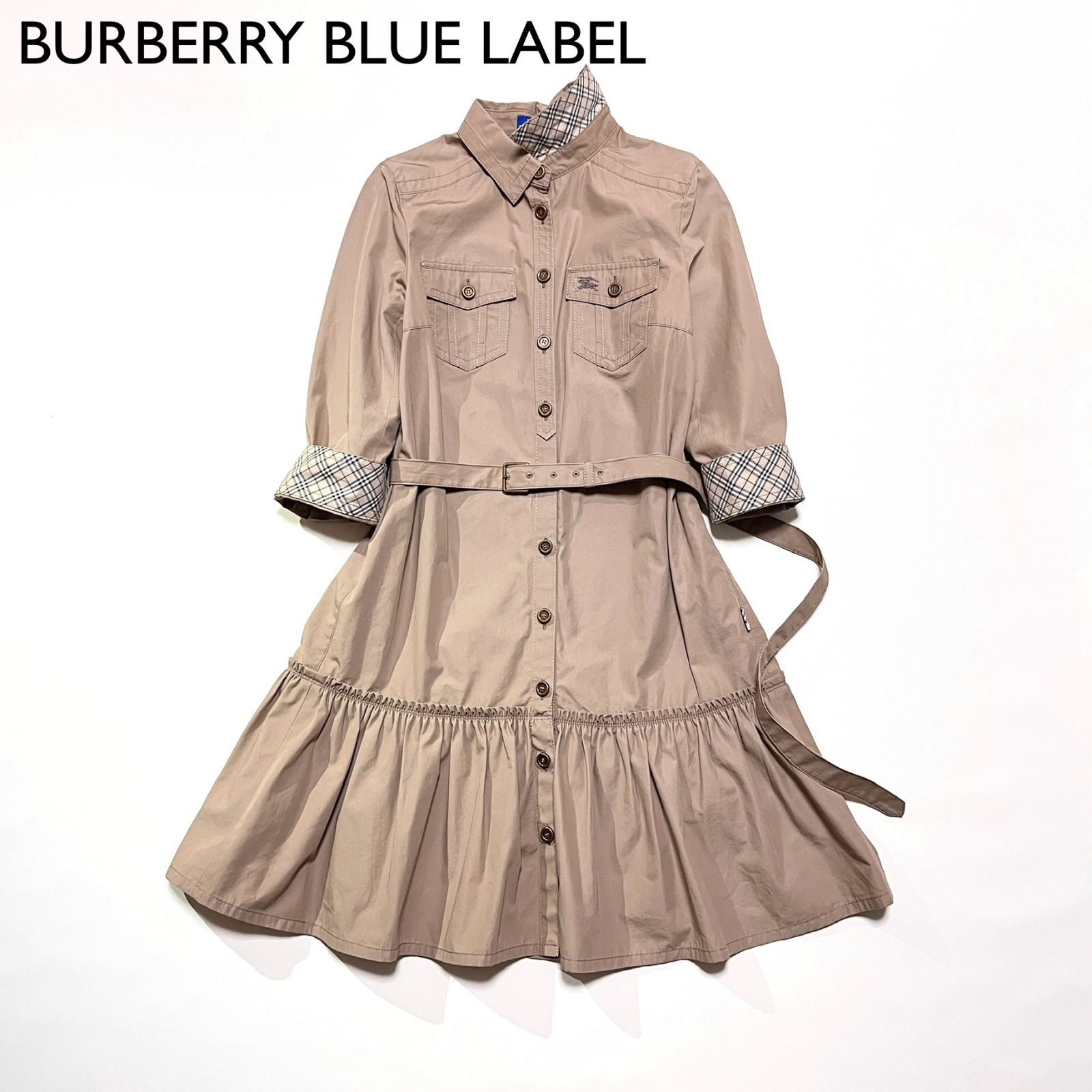 デッドストック　BURBERRY BLUE LABEL ワンピース　タグ付き デッドストック BURBERRY BLUE LABEL ワンピース タグ付き