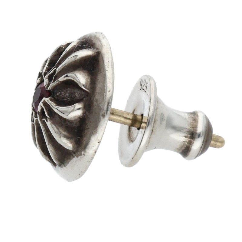  クロムハーツ STUD CRSBLL RUBY クロスボールスタッド 1ルビー シルバーピアス メンズ その他 アクセサリー