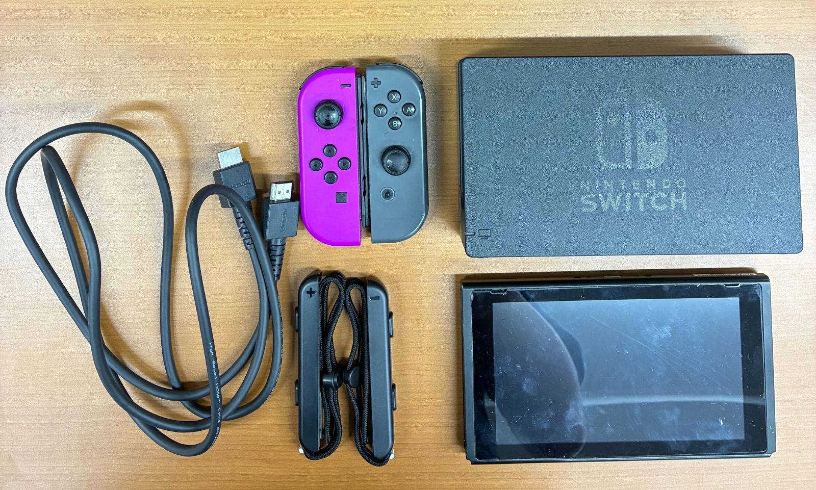 NINTENDO Switch 本体 HAC-001 外箱 Joy-Con ドックセット ACアダプター 任天堂 ID1313