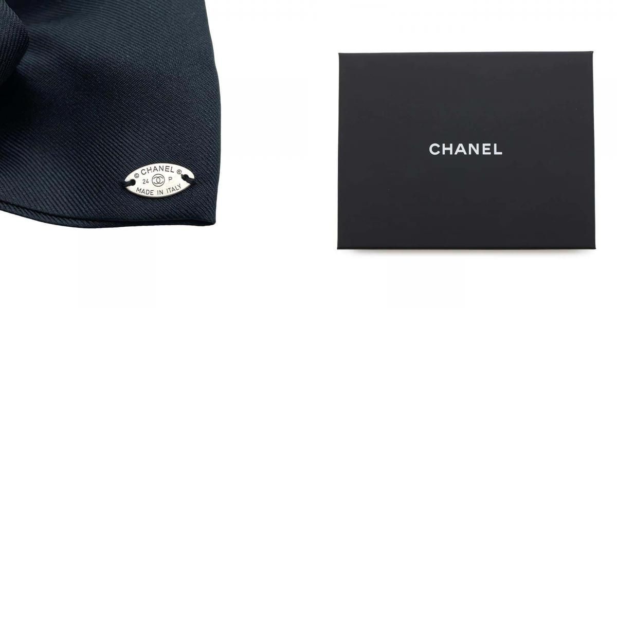 シャネル バレッタ ココマーク リボン シルク 24P AA9854 CHANEL ヘア