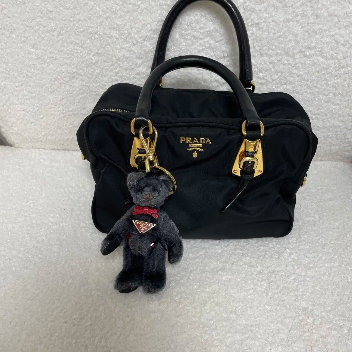 正規品 Prada プラダ ベア バッグチャーム キーリング
