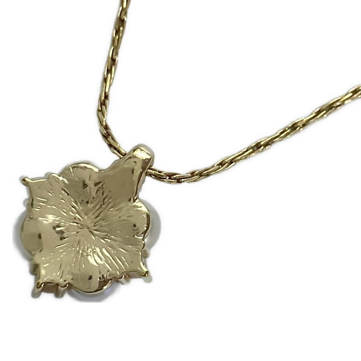  DIOR ChristianDior ディオール クリスチャンディオール ネックレス - ゴールド×白×クリア ネックレス アクセサリー