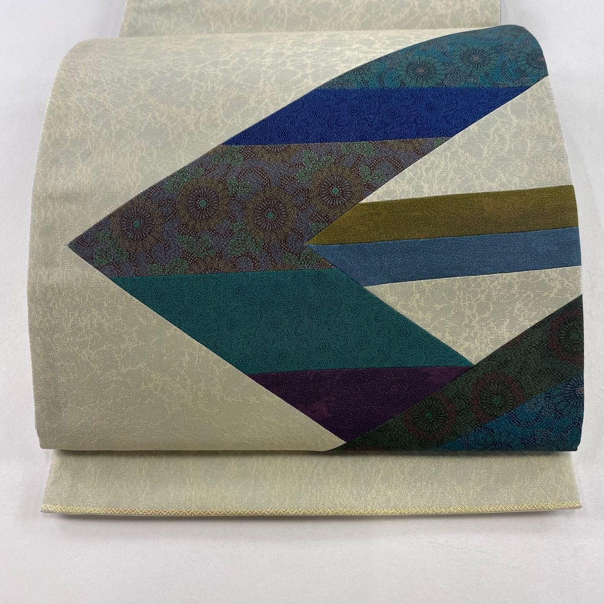 専用帯4179 3747 二点セット ●人間国宝 中村勇二郎 古代菊 献上絵図 人間国宝中村勇二郎古代菊袋帯美品