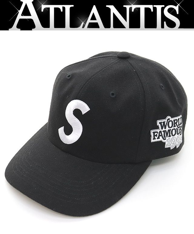 広尾店 シュプリーム SUPREME 25SS World Famous S Logo 6-Panel Black キャップ ブラック 16215
