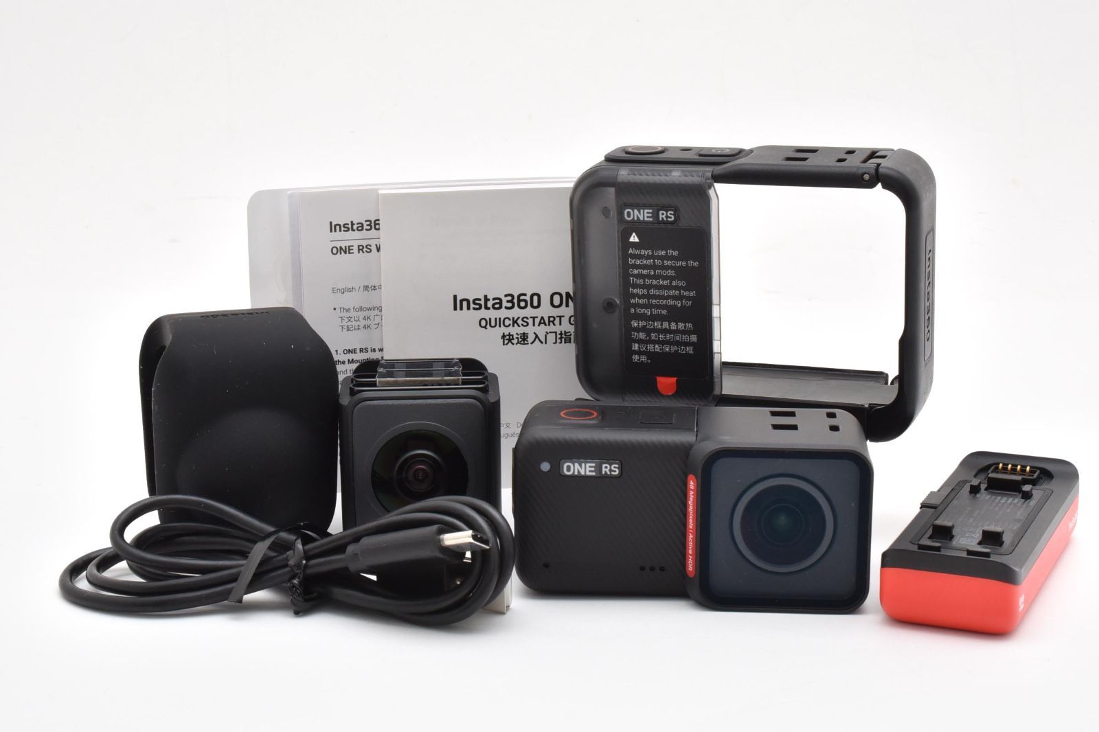 Insta360 ONE RS ツイン版 アクションカメラ 付属品有 c1006