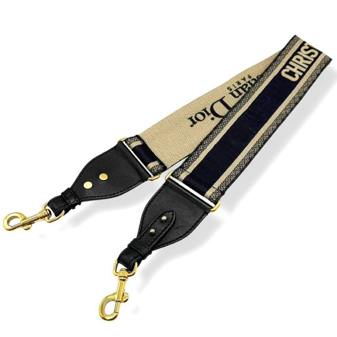 クリスチャンディオール ショルダーストラップ エンブロイダリー ネイビー cz4