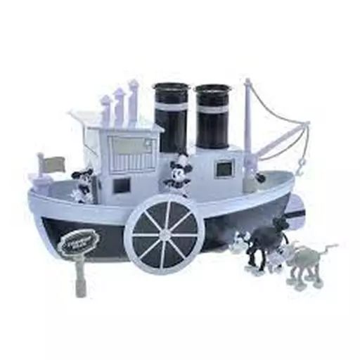 中古】おもちゃ Disney100 Decades Steamboat Willie Musical Boat