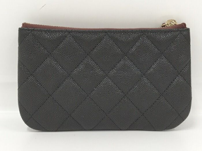 CHANEL クラシック ジップ ポーチ キャビアスキン レザー ブラック AP4020