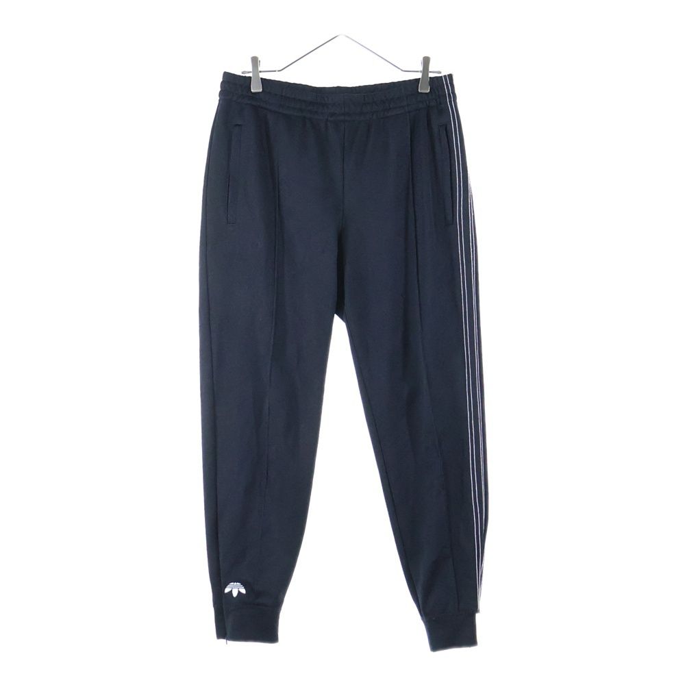 adidas アディダス ×ALEXANDER WANG アレキサンダーワン サイドライン ロゴ総柄 トラックパンツ スウェットパンツ ブラック CV5265