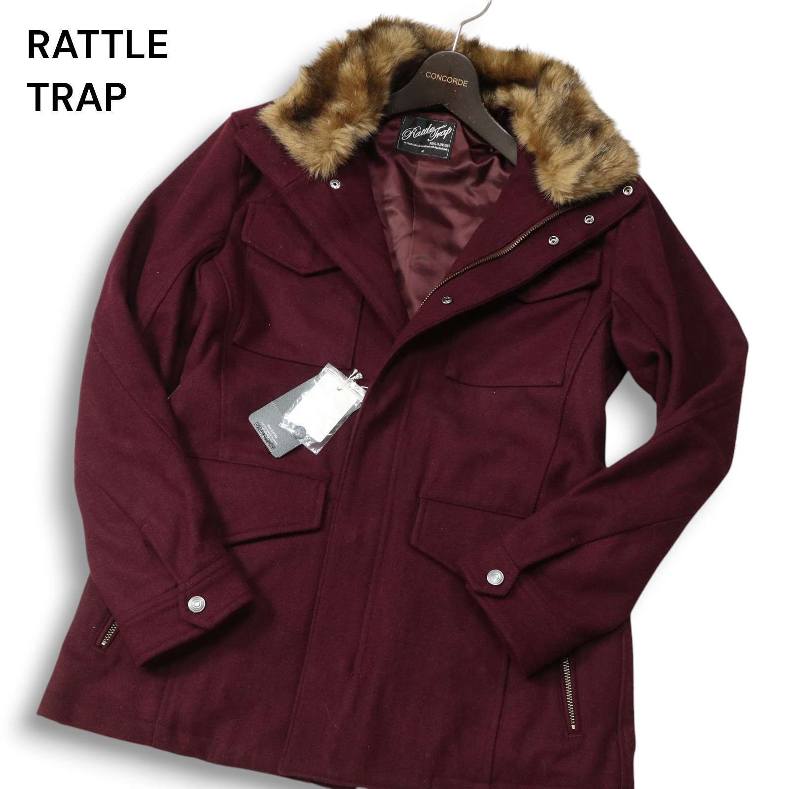 新品 21AW】 RATTLE TRAP メンズビギ 秋冬 ファー付☆ M-65型 メルトン 