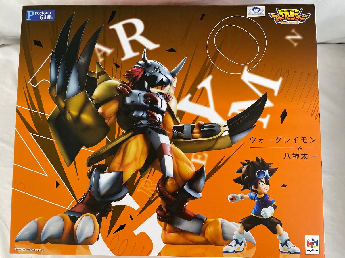 美品】g.e.m デジモングレイモン&八神太一フィギュア