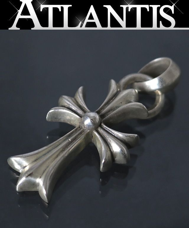 CHROME HEARTS 銀座店 クロムハーツ スモールCHクロス ウィズ ベイル ペンダント トップ シルバー SV925 99286