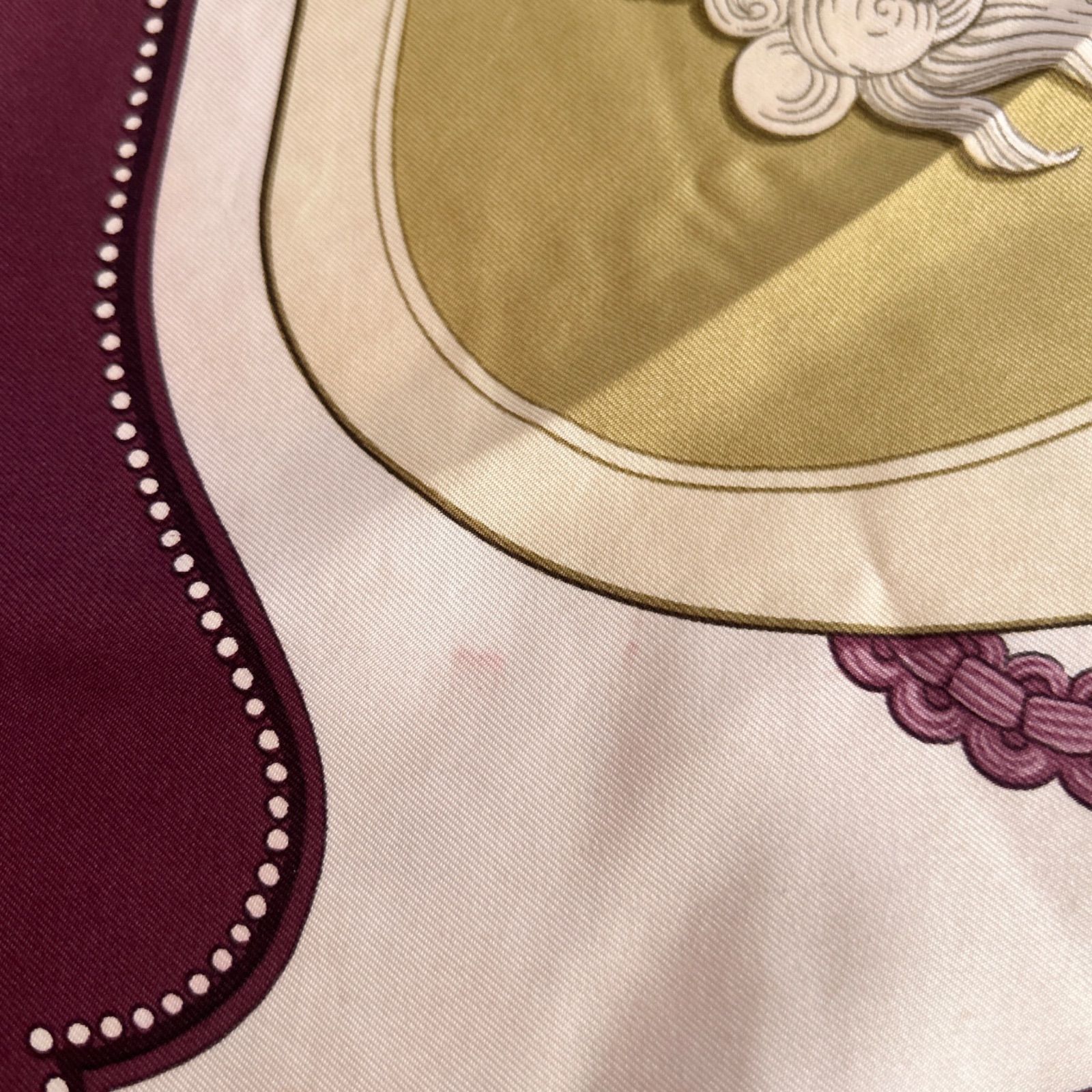 HERMES エルメス カレ90 TSUBAS シルク スカーフ ドラゴン柄