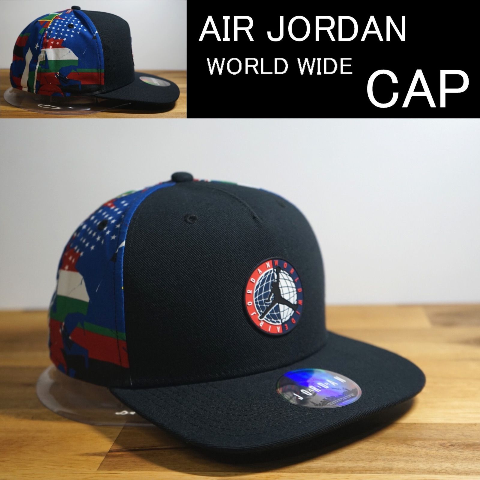 A&J】air jordan world wide キャップ - メルカリ