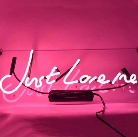 ネオンサイン　JUST LOVE ME 省エネ バー インテリア
