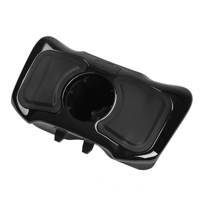 ゴールドウイングGL1800 F6Bウォーターカップグローブボックス一体型メッキ黒色ロッカー収納ボックス12-17適用