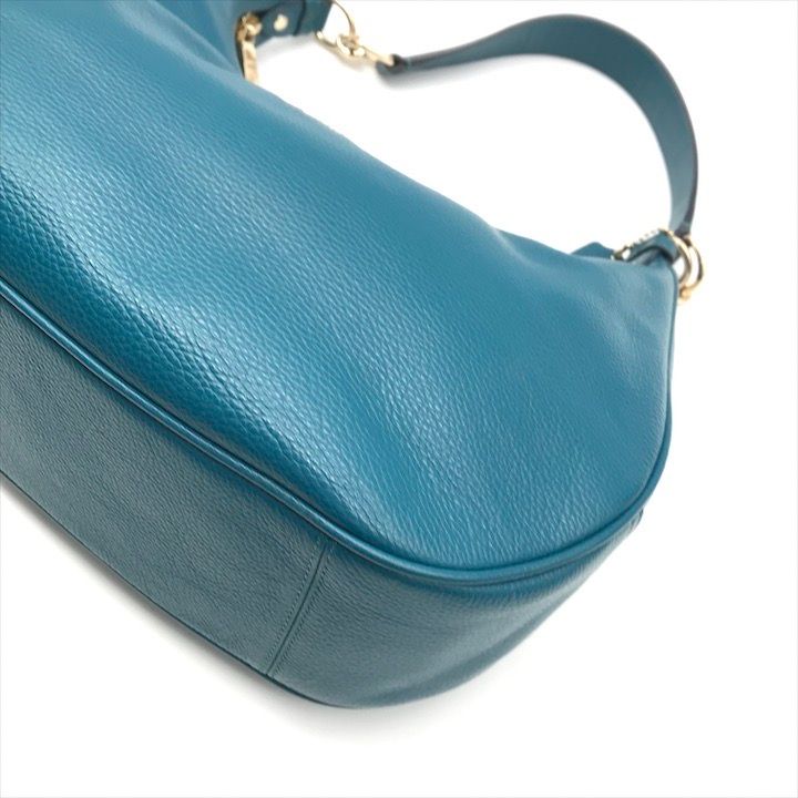 美品 COACH コーチ ロゴ レザー 2WAY ハンド ショルダー バッグ