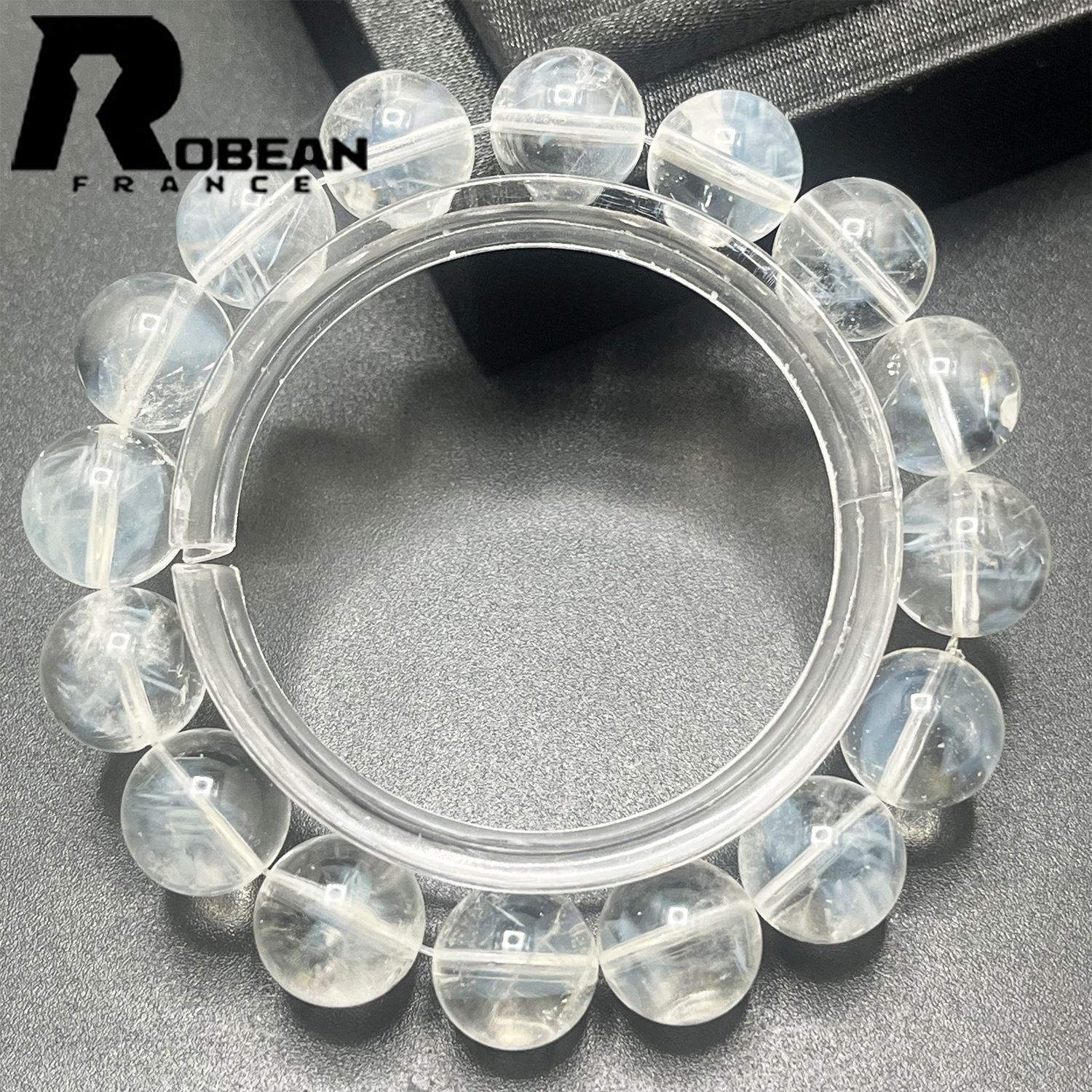 在庫切れ 高級 EU製 定価7万円ROBEAN・ブルーエンジェルラダークォーツパワーストーン ブレスレット 天然石 綺麗 プレゼント ギフト 貴重 12.3-12.8mm 1003k204