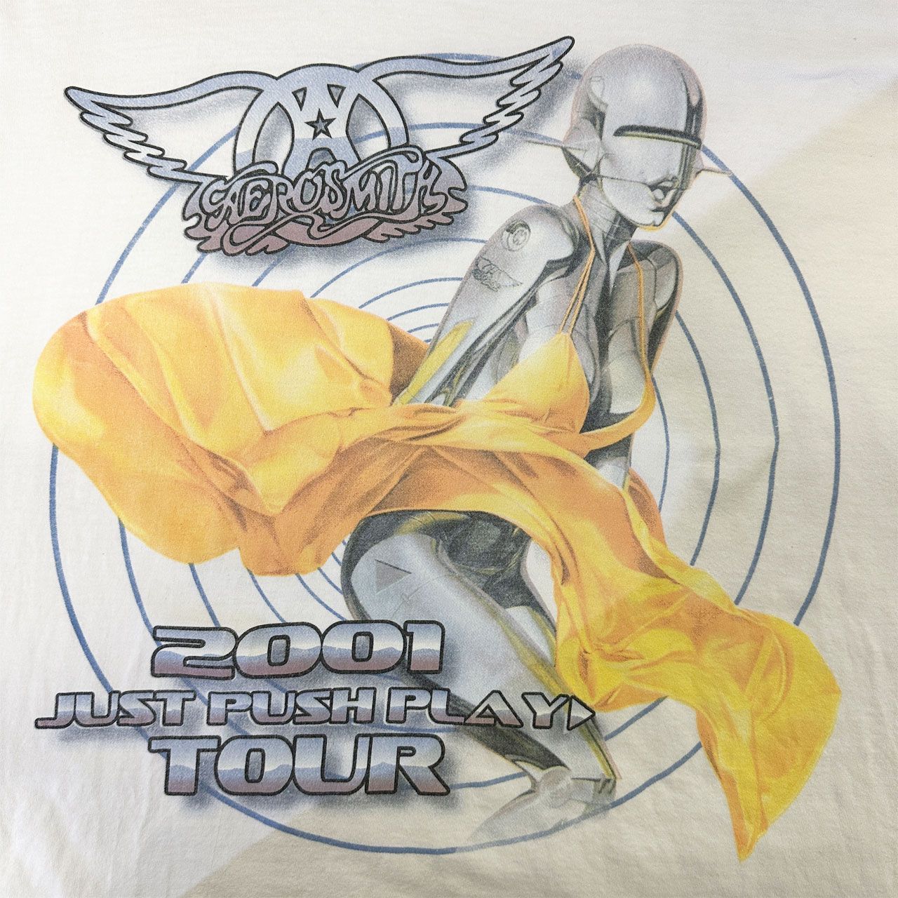 AEROSMITH】エアロスミス 00s JUST PUSH PLAY TOUR 2001 空山基 ロンT