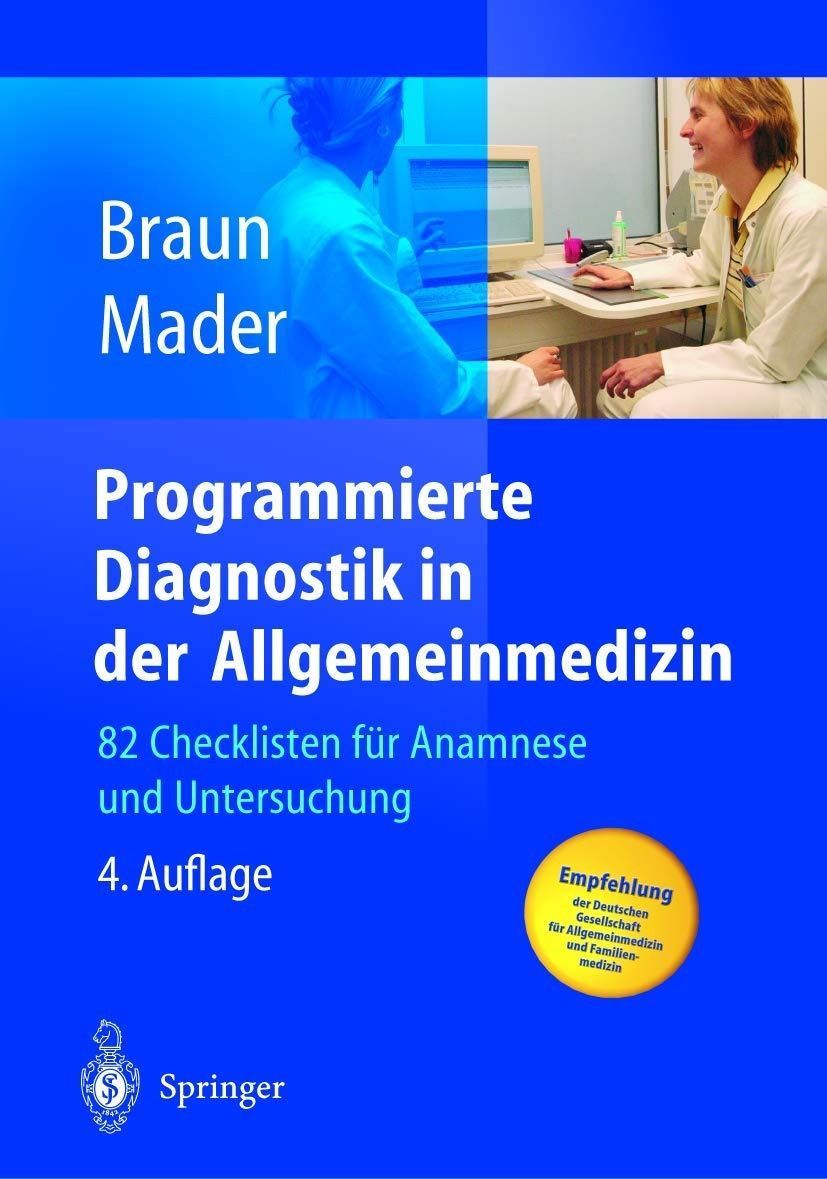 本物保証，人気SALE Programmierte Diagnostik in Der Allgemeinmedizin: 82 Checklisten Fa1/4r Anamnese Und Untersuchung その他