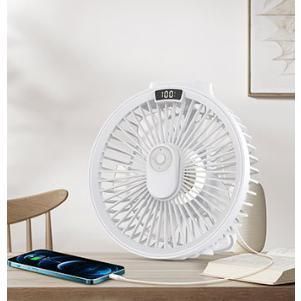 扇風機 卓上 壁掛け 吊り下げ テント LED照明 リモコン付き アウトドア キャンプ サーキュレーター USB充電 屋外用 3段階 JVEn490 WWW_KANDAIZUMI_COM