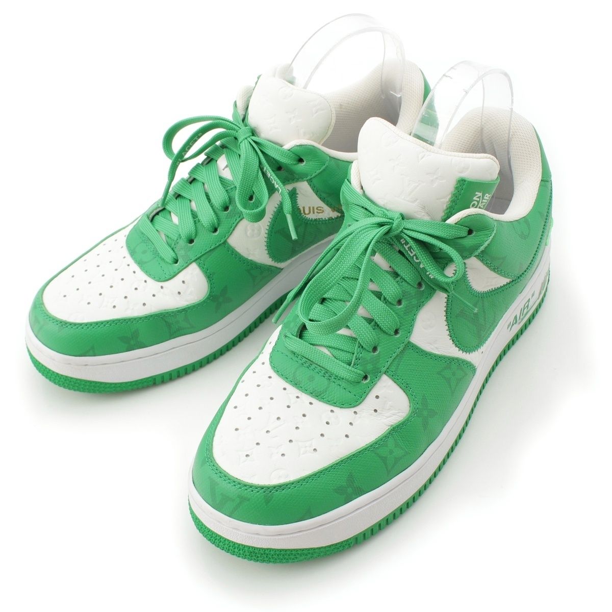 ナイキ＆ルイ・ヴィトン×エアフォース1ホワイト＆ジムグリーン