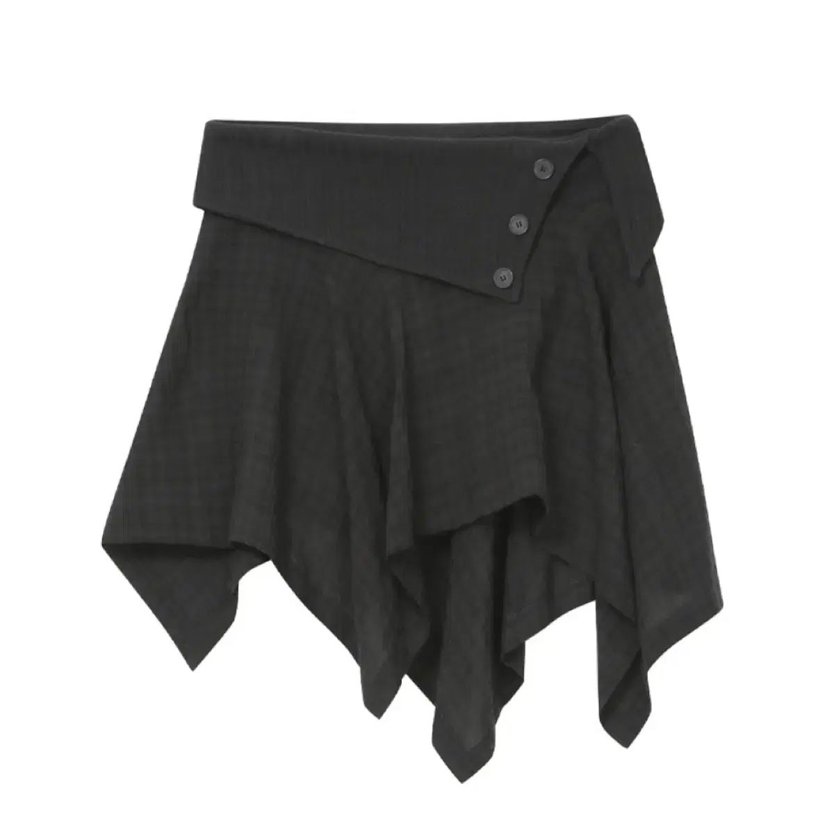 SEOUL ソウル アシンメトリー ミニ レイヤード スカート CHECK 2 サイズ