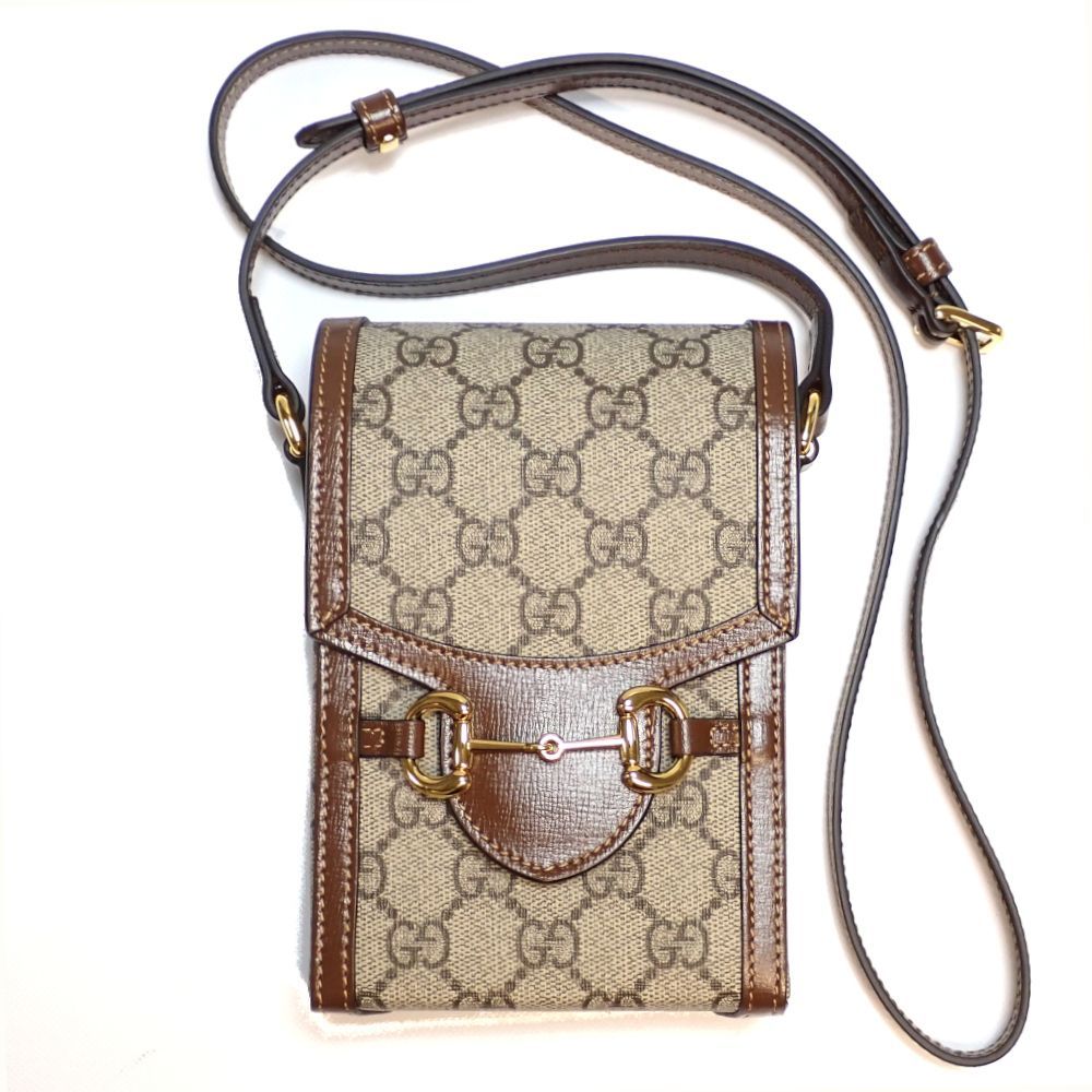 GUCCI】 グッチ ホースビット 1955 ミニバッグ 625615 レザー GGスプリームキャンバス 中古 ITALY イタリー バッグ 美品  質屋 - メルカリ