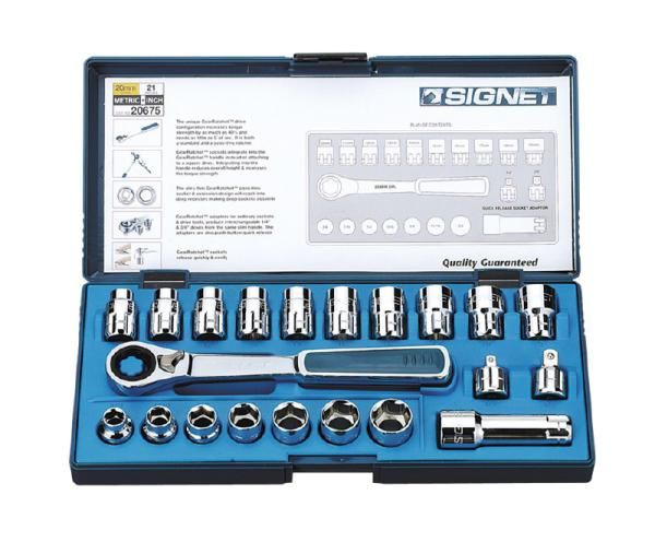 【新品・3営業日で発送】シグネット 20675 21PC ボルテックスソケットセット(差込角20MM) 20675