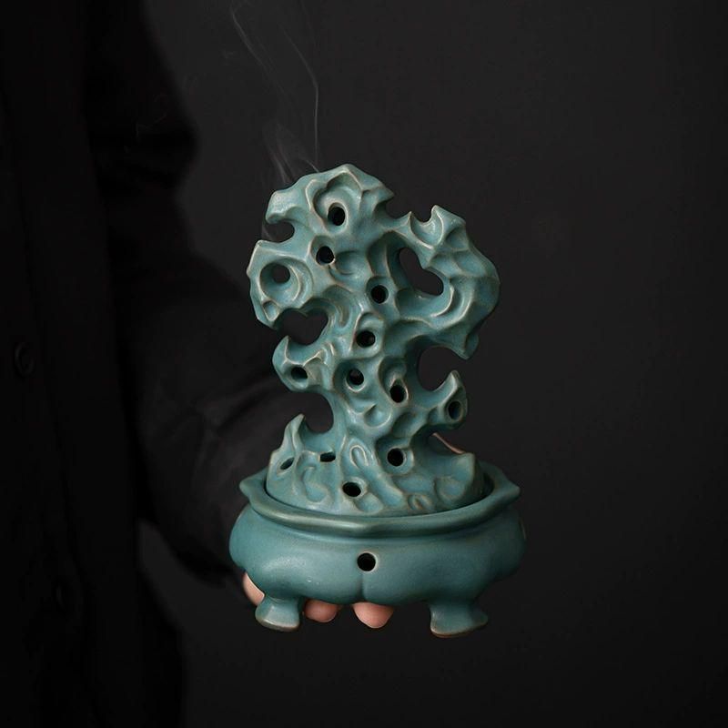 太湖石盤香炉 香炉 沈香 香道具 装飾品 工芸品 美術品 置物 陶磁器 太湖石香炉 香り炉 香道具 装飾品 工芸品 置物 - メルカリ