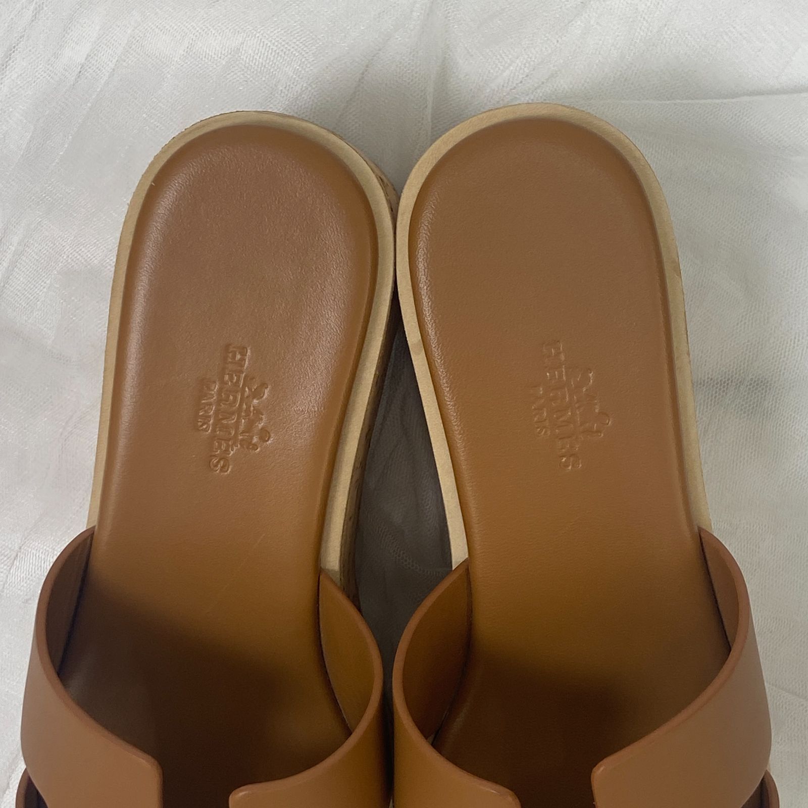 鑑定済み 】エルメス 《 エズ 》 36 23cm程度 ゴールド ブラウン